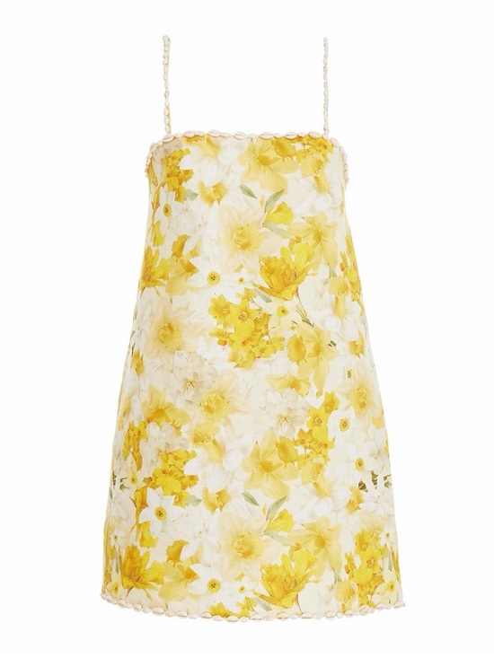 Zimmermann Dresses & Skirts - Zimmermann Yellow and White Floral Mini Dress